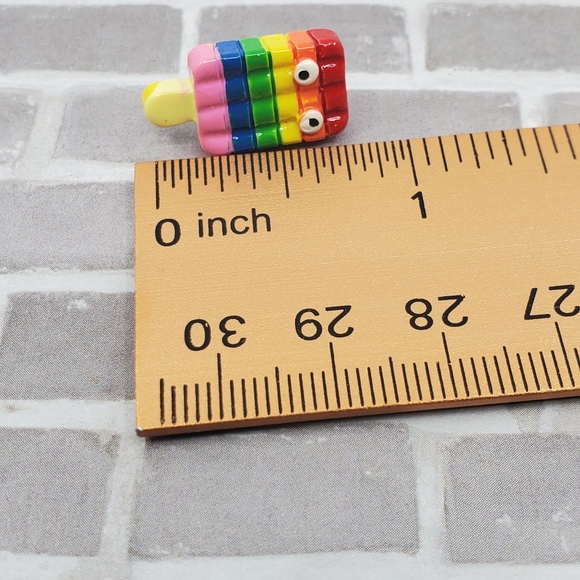 Girls Jesus Rainbow Popsicle Postback Handmade Stainless Steel Earrings - Picture 2 of 2